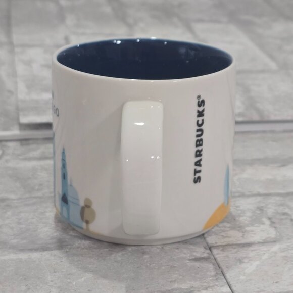 Starbucks Coffee Mug San Diego You Are Here Collection Blue White Ceramic 14oz - Picture 4 of 6